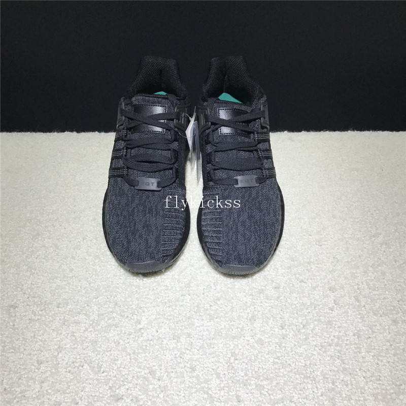 Real Boost Adidas EQT Support Pure Black